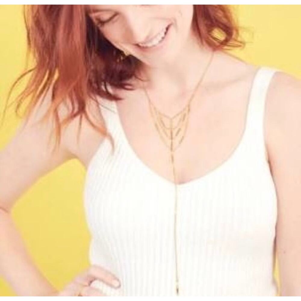 Stella & Dot Delicate Landon Necklace Casual Minimalist Statement Jewelry